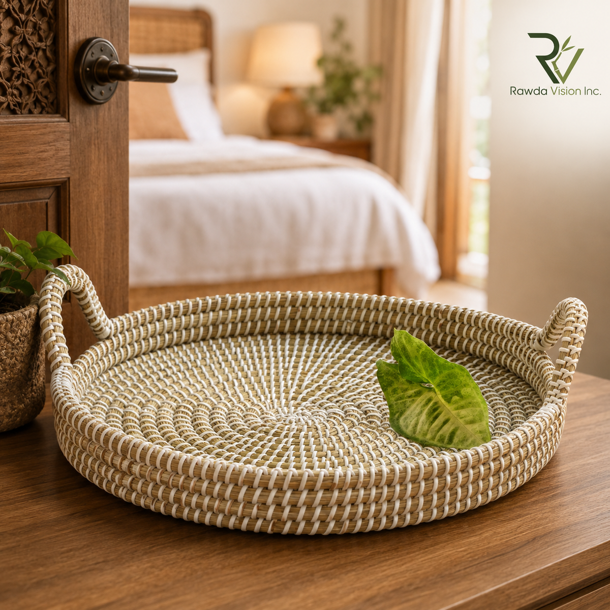 Hand Woven Round Tray