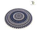 Jute Printed Round Rug