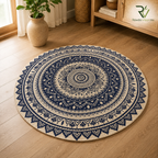 Jute Printed Round Rug