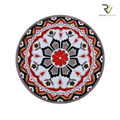 Jute Printed Round Rug (multi)